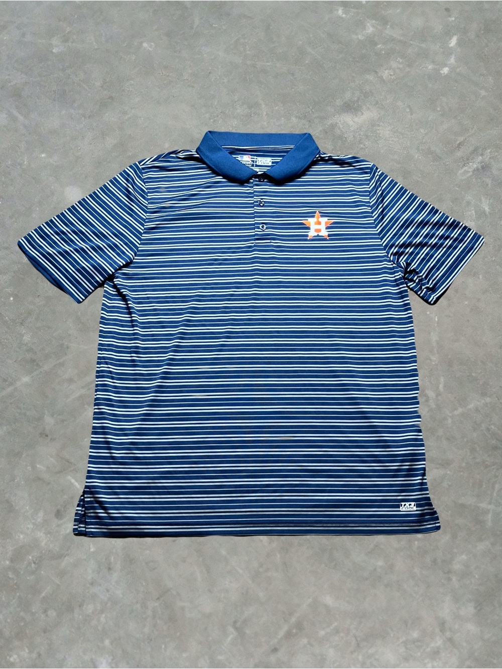 Houston Astros TX3 Cool Polo Shirt MLB Baseball Mens Size XL Navy
